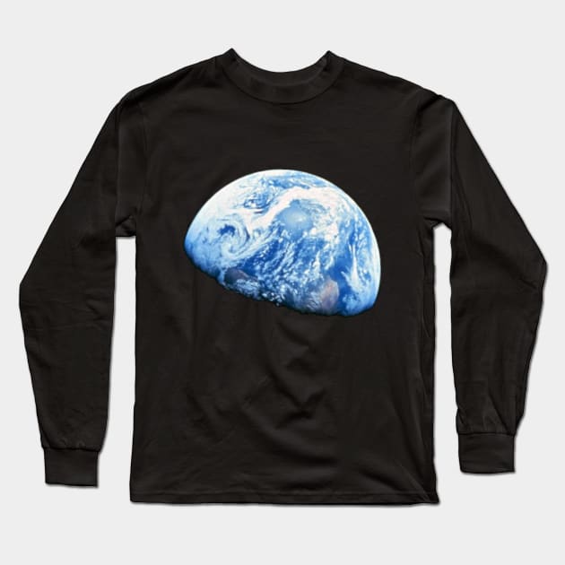 Earthrise Long Sleeve T-Shirt by mZHg